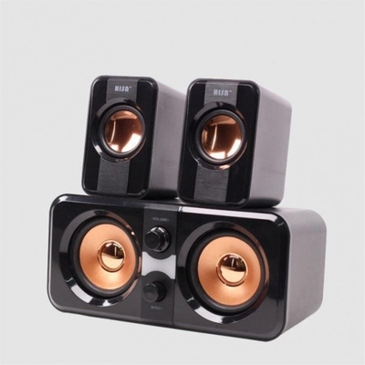 Vintage Wired Surround Sound Subwoofer Hifi 2.1 Speaker System 65dB