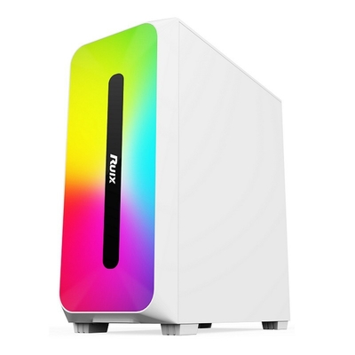 Micro ATX /ATX/ITX CASE Dazzle ARGB Effect Front Panel Bottom Mount Power Supply Available in Black and White