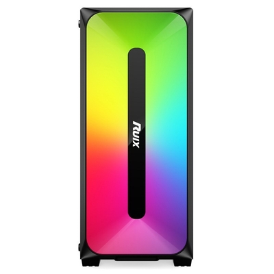 Micro ATX /ATX/ITX CASE Dazzle ARGB Effect Front Panel Bottom Mount Power Supply Available in Black and White