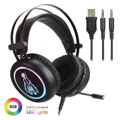Gaming 110DB Gaming Headphones PS4 RGB Playstation Headset With Mic