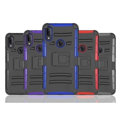 Kickstand PC TPU Mobile Protector Cover Phone Case Rugged Belt Clip