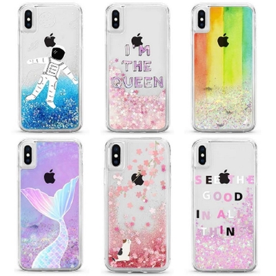 ETEK ODM TPU Liquid Glitter Mobile Protector Cover Case Shockproof