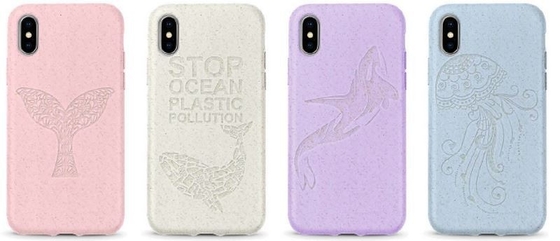 100% Biodegradable Mobile Protector Cover Case 1.8mm Engraved Wood Bamboo Fiber