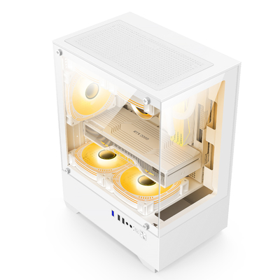 Micro-ATX ITX PC Gaming Case 1 HDD Bay 1 SSD Drive Bay Both Black White Colors