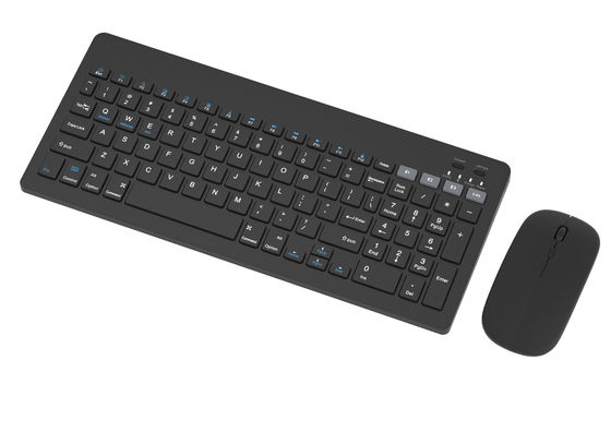 Minimalist All-black 99-key Wireless Keyboard With Wireless Charging Multi-DPI 4D Mouse For Offices Homes