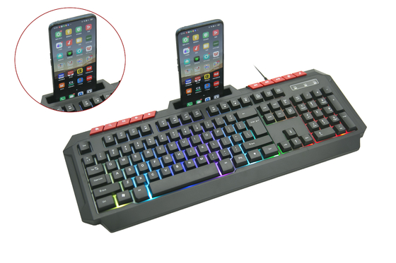 Customizable Portable Rainbow Backlit Gaming Keyboard With 104 Keys And 10 Hotkeys For Users Seeking Efficient Work