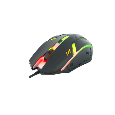 Gradient LED Lighting Multi-level Adjustable DPI Setting Equipped With 8108 Chip Gaming Mouse For Gamers And Office User