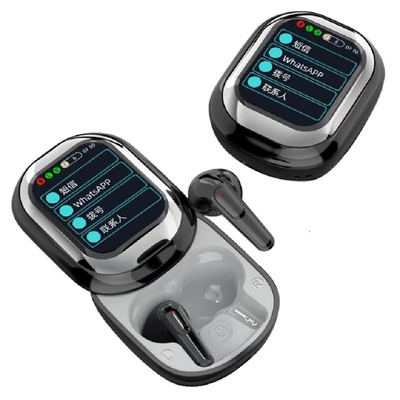 Bluetooth V5.4 Touch Controls 1-hour Charge For 3.5 Hours Talk Time IP4 Waterproof Supports WhatsApp Facebook Notifications