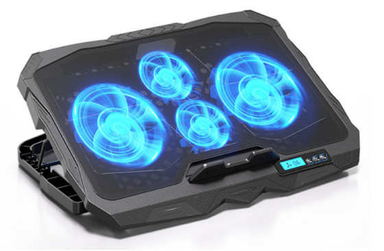 Dual Size Fans 14cm 2Pcs And 7cm 2Pcs 3W Power 1400/1800 RPM Silent Operation Lightweight With Display Function