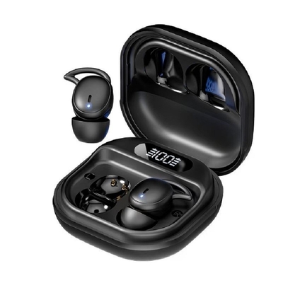 V5.4 Bluetooth  Earphone Supports A2DP AVRCP HFP Protocols Talk Time 3-5 Hours F6 Copper Ring Speaker  In Black White Skin Tone