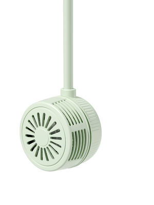 Soft Wind In Three Levels 360-degree Airflow Universal Hose 1000mAh Battery TYPE-C Charging Portable Fans In White And Mint Green