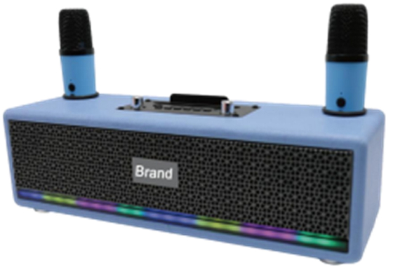 Dual LTK53101 Amplifiers 2.5-inch Full-range Speakers 40mm Tweeter 2400mAh Battery LED Light Strip With Metal Grille BT 5.3