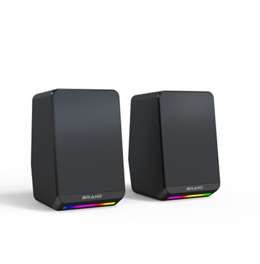 3W RMS Power Dual 2 inch Speakers SNR >30dB 0.46kg RGB Lighting Inline Volume Control 5V DC Input For Desktop