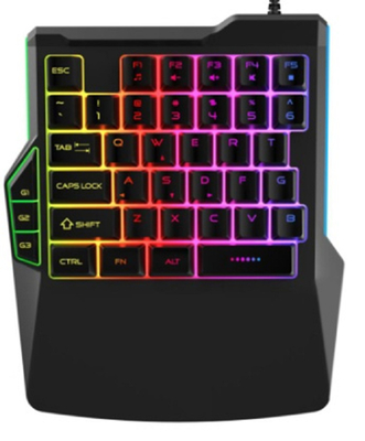 Ergonomic Design Wired Computer Keyboard 19-key Rollover Macro Function Iron Plate Counterweight Supports Monochrome / colorful Backlight