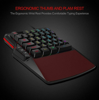 Ergonomic Design Wired Computer Keyboard 19-key Rollover Macro Function Iron Plate Counterweight Supports Monochrome / colorful Backlight