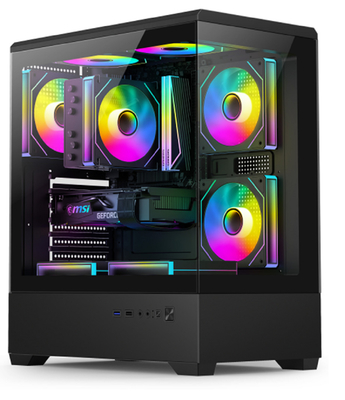 Full-size Compatible Architecture Supporting E-ATX/ATX Motherboards 330mm Graphics Cards 240mm Top-mounted Water-cooling Grid Computer Case