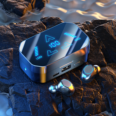 Bluetooth 5.3, F10 Waterproof And Dustproof In-ear Headphones With Digital Display Ergonomic Design For Sports Gaming Use