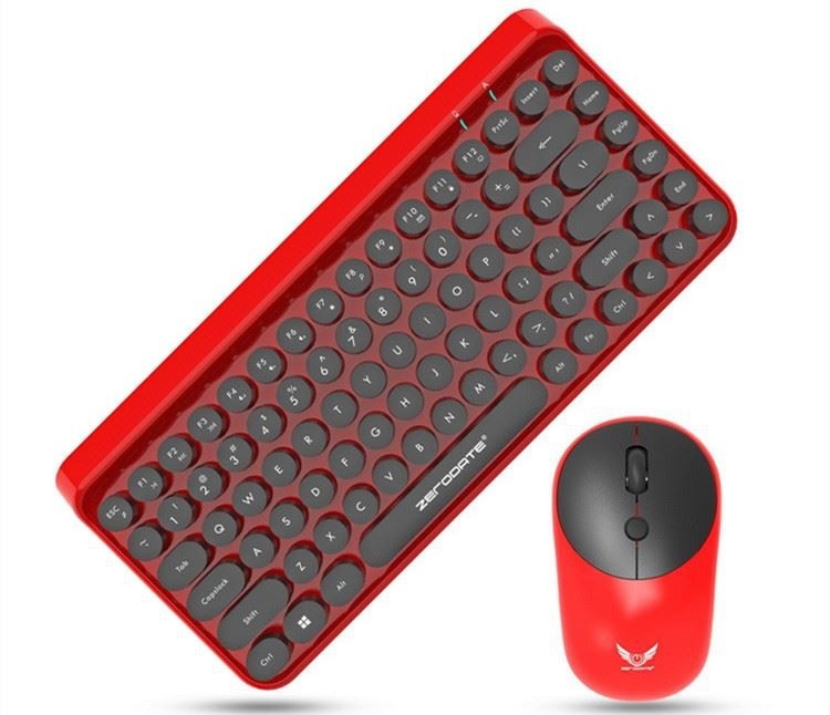 Clavier de machine à écrire combiné de Mini Portable 84-Key de clavier sans fil et souris 3D compatibles avec la Tablette de PC d'Android Windows