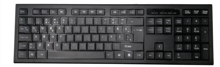 Combiné 2.4GHz silencieux normal mince combiné de clavier sans fil et de souris avec le récepteur nano d'USB pour l'ordinateur portable, PC