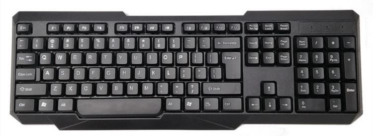 Kit clavier sans fil 2.4G clavier USB pour ordinateur portable ou ordinateur - clavier pleine taille avec pavé numérique