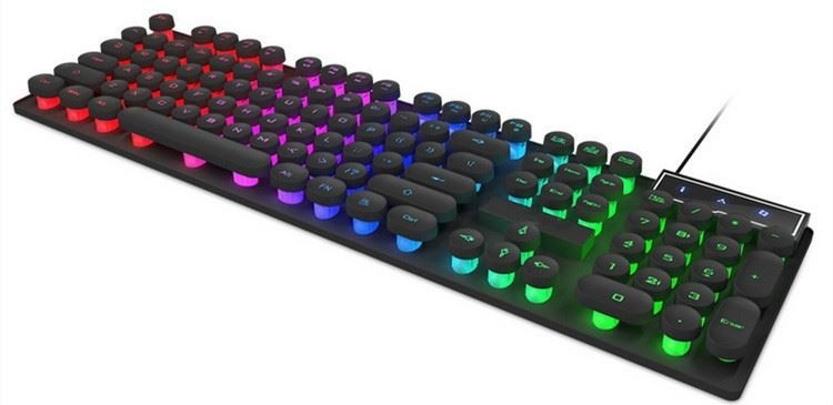 Clavier et souris d'ordinateur de câble par contre-jour fait sur commande pour la machine à écrire de jeu