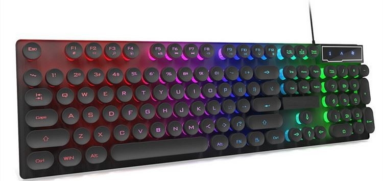 Clavier et souris d'ordinateur de câble par contre-jour fait sur commande pour la machine à écrire de jeu