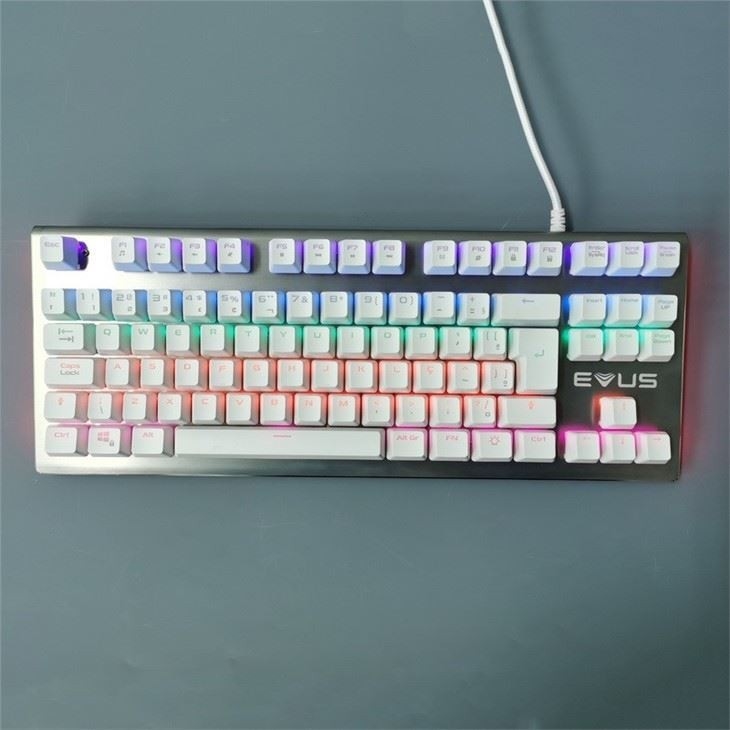 Antipoussière filaire rétro-éclairé mécanique sans fil de la souris du clavier 87 RVB pour la machine à écrire