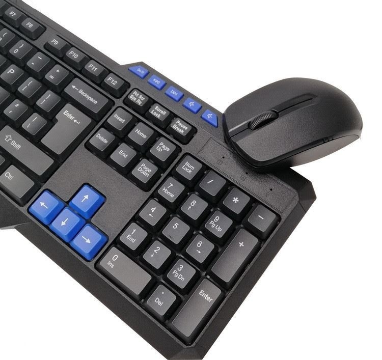 Le clavier et la souris d'ordinateur de câble par radio mince mécanique imperméable ont coloré les dessus de touche MA699R1