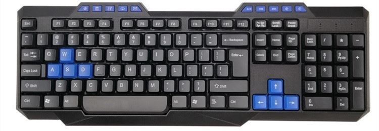 Le clavier et la souris d'ordinateur de câble par radio mince mécanique imperméable ont coloré les dessus de touche MA699R1