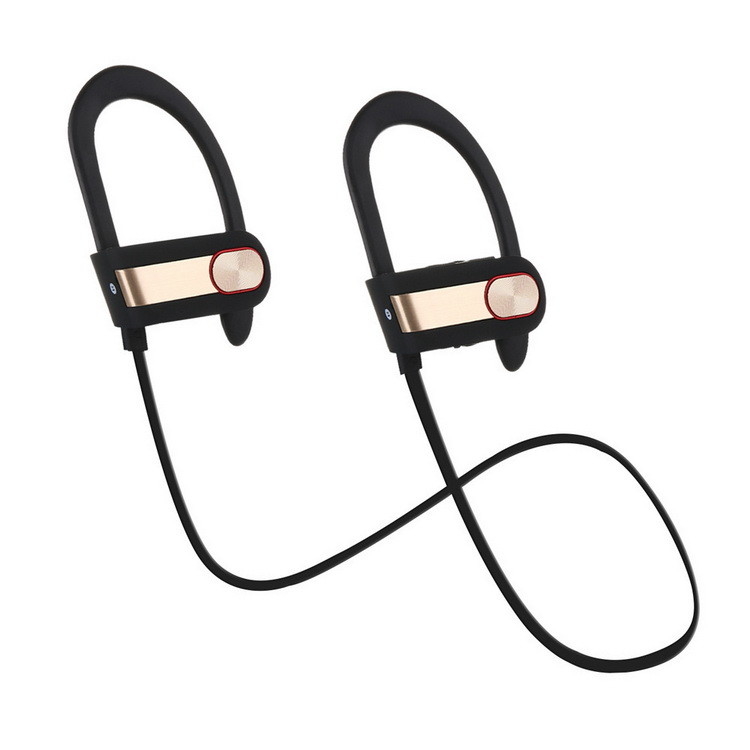 Écouteurs sans fil Bluetooth Jogger écouteurs intra-auriculaires IPX7 anti-transpiration pour la salle de sport en cours d'exécution