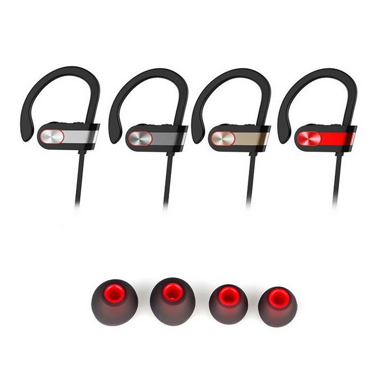 Écouteurs sans fil Bluetooth Jogger écouteurs intra-auriculaires IPX7 anti-transpiration pour la salle de sport en cours d'exécution