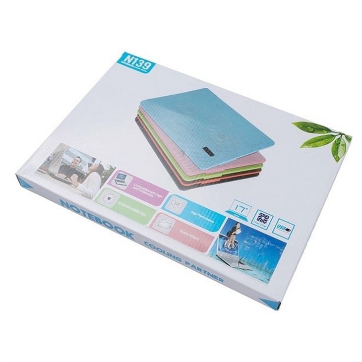 ETEK Laptop Pad de refroidissement - OEM 2 ventilateurs Notebook Cooler Stand Laptop Air Cooler Pad 4W Cinq couleurs sont disponibles