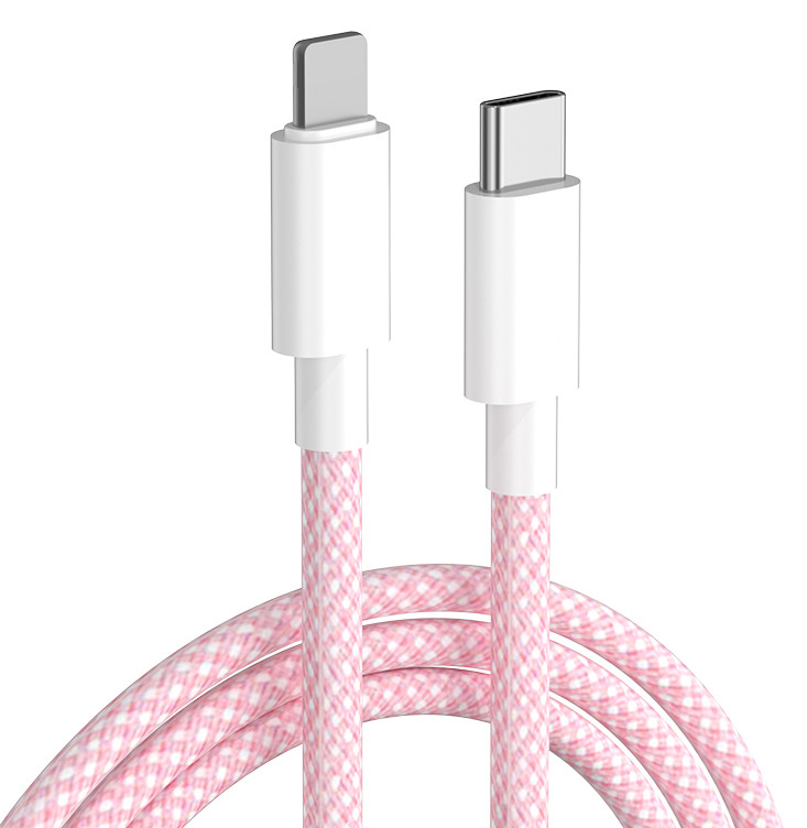 Type de câble rapide de données de bande USB du palladium 27W C à la foudre pour le remplissage d'Iphone