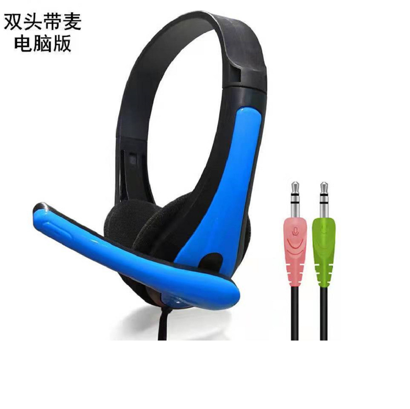 Écouteurs câblés à tête unique à double tête avec microphones pour ordinateurs téléphones portables au bureau