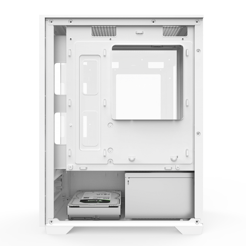 Micro-ATX ITX PC Gaming Case 1 HDD Bay 1 SSD Drive Bay Les deux couleurs en noir et blanc
