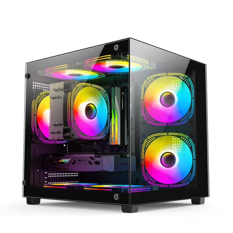 Micro-ATX / ITX PC Case Awesome Dissipation de chaleur prend en charge de nombreuses configurations de matériel différentes pour les joueurs professionnels