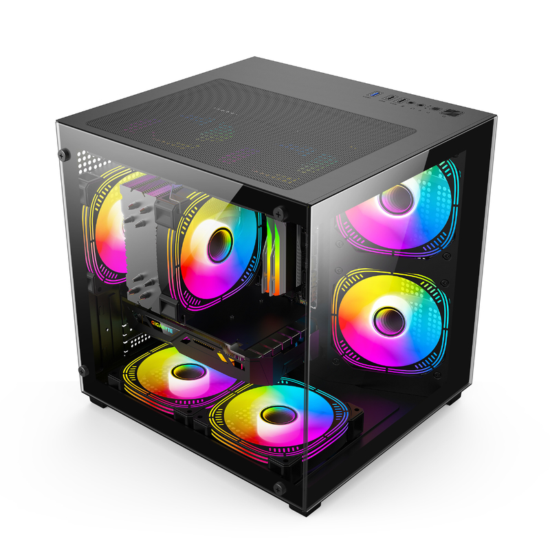 Micro-ATX / ITX PC Case Awesome Dissipation de chaleur prend en charge de nombreuses configurations de matériel différentes pour les joueurs professionnels