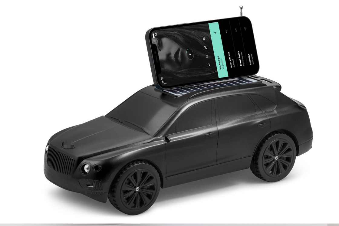 haut-parleur Bluetooth sans fil Hi-Fi en gros de 10 W en couleurs multiples avec un design de voiture classique, adapté à un PC, à un téléphone portable
