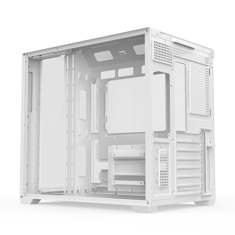 Chassis en verre à trois côtés Prend en charge les cartes mères ATX de taille réelle Casse d'ordinateur pour les utilisateurs nécessitant une expansion efficace du refroidissement