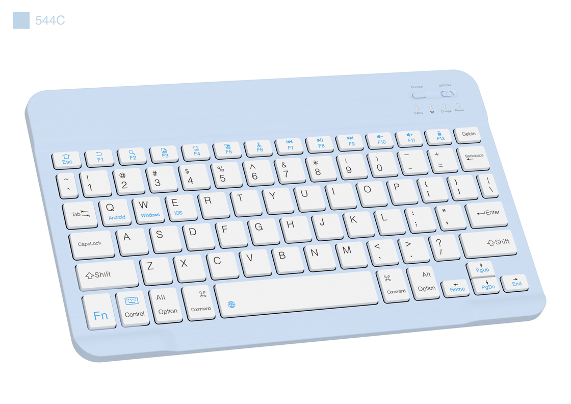 Clavier sans fil Bluetooth ultra-mince à 78 touches Compatible avec Windows IOS et Android pour les utilisateurs mobiles d'écriture de bureau