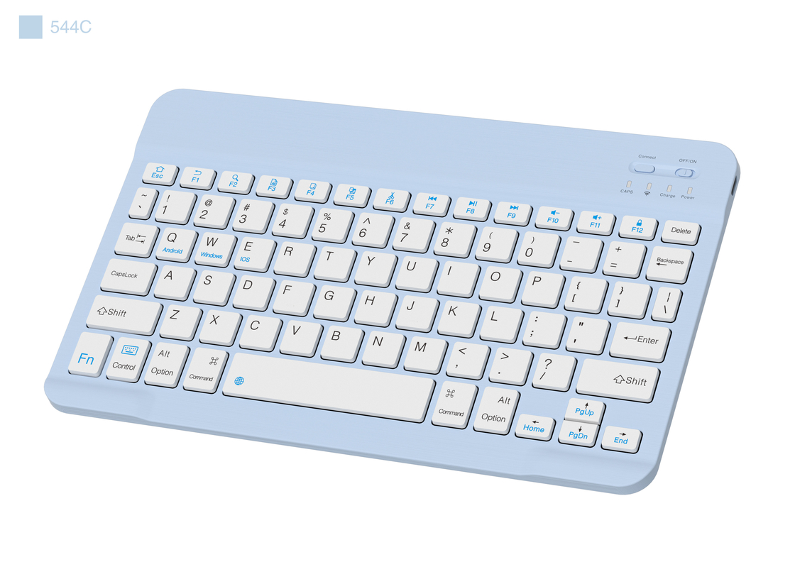 Clavier sans fil Bluetooth ultra-mince à 78 touches Compatible avec Windows IOS et Android pour les utilisateurs mobiles d'écriture de bureau