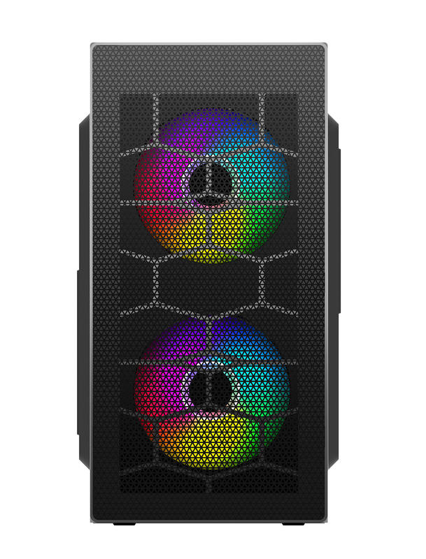 Étui pour ordinateur de jeu ETEK MATX 2 Grands ventilateurs RVB sur le panneau avant Ventilateur sur le panneau latéral Support disponible OEM ODM