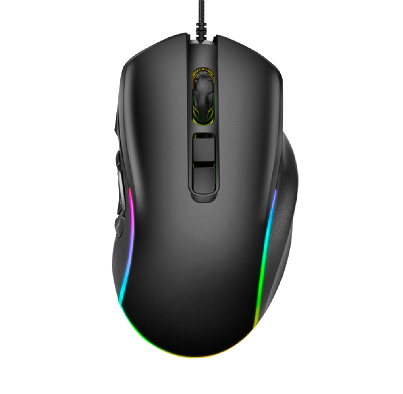 12800 DPI 10 touches programmables Souris 12 modes d'éclairage compatibles avec plusieurs systèmes Pour les joueurs professionnels, etc.