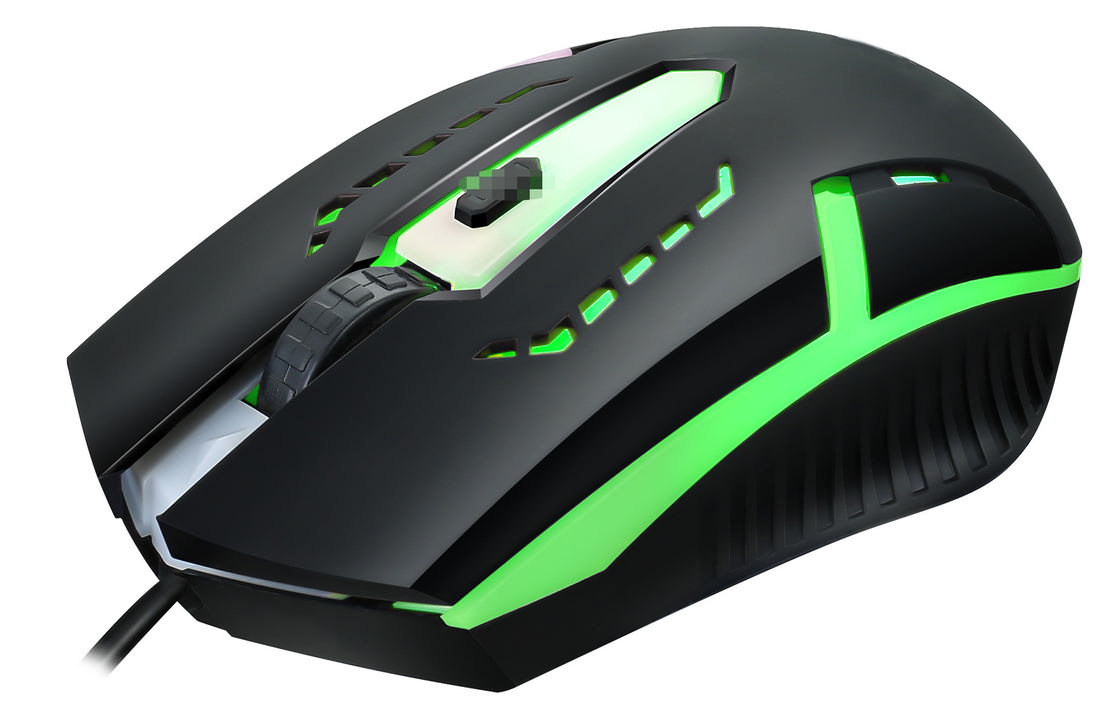 Clavier de jeu en métal avec 104 touches FN+F1-F12 Fonctions Souris de jeu rétroéclairée à LED avec éclairage RGB réglable DPI (500-1500)
