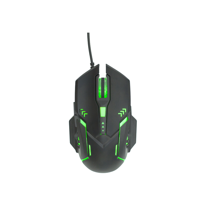Souris de jeu câblée LED 6D rétroéclairée arc-en-ciel légère avec commutation multi-DPI pour les joueurs, les employés de bureau et les concepteurs