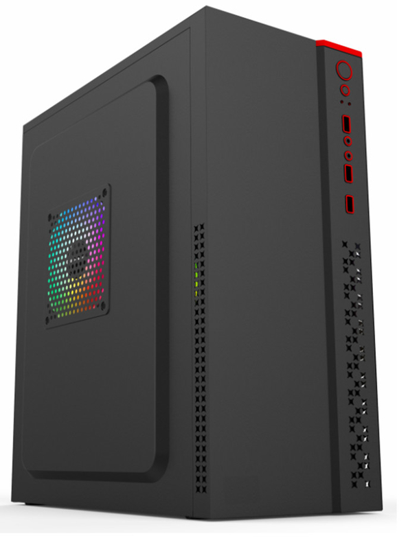 Casque d'ordinateur prend en charge 7 emplacements PCI 2 disques durs 3 SSD 1 lecteur de CD Caractéristiques 5 montures de ventilateur Compatible avec les cartes mères ATX Micro ATX et Mini ATX