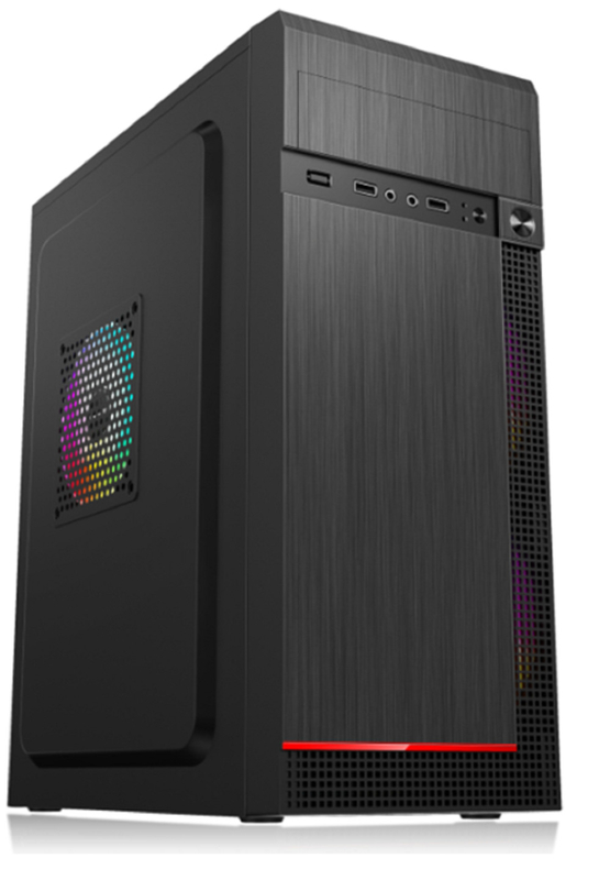 Casque d'ordinateur prend en charge 7 emplacements PCI 2 disques durs 3 SSD 1 lecteur de CD Caractéristiques 5 montures de ventilateur Compatible avec les cartes mères ATX Micro ATX et Mini ATX