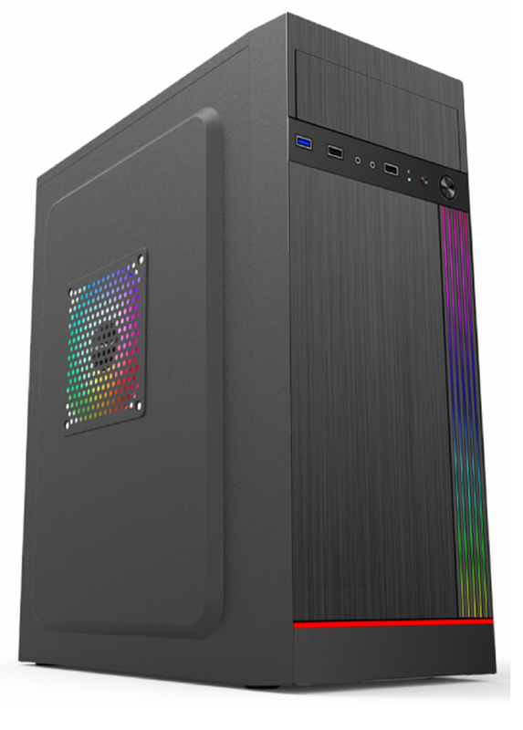 Casque d'ordinateur prend en charge 7 emplacements PCI 2 disques durs 3 SSD 1 lecteur de CD Caractéristiques 5 montures de ventilateur Compatible avec les cartes mères ATX Micro ATX et Mini ATX
