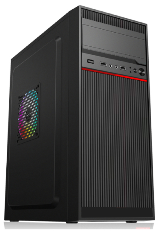 Casque d'ordinateur prend en charge 7 emplacements PCI 2 disques durs 3 SSD 1 lecteur de CD Caractéristiques 5 montures de ventilateur Compatible avec les cartes mères ATX Micro ATX et Mini ATX