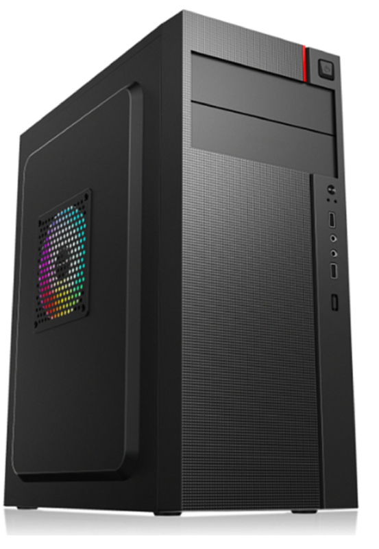 Casque d'ordinateur prend en charge 7 emplacements PCI 2 disques durs 3 SSD 1 lecteur de CD Caractéristiques 5 montures de ventilateur Compatible avec les cartes mères ATX Micro ATX et Mini ATX